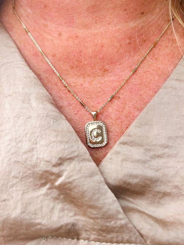 Michelle McDowell Finley Initial Necklace